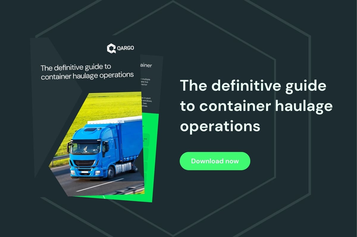 Cover of the definitive guide to container haulage operations