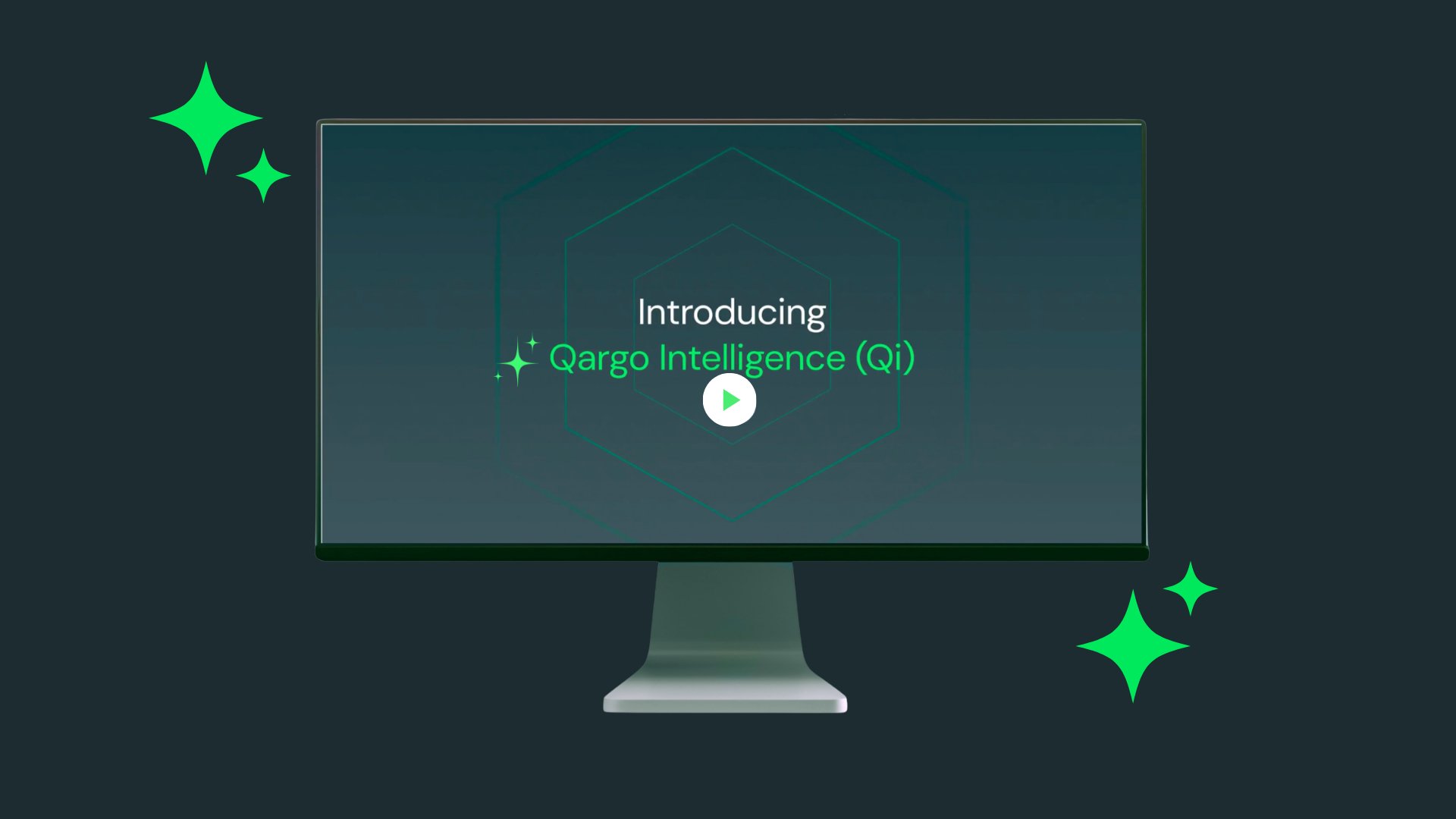 Scherm met de introductie van Qargo Intelligence