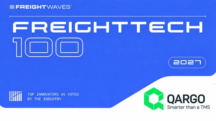 FreightWaves FreightTech 100 2027 badge for Qargo